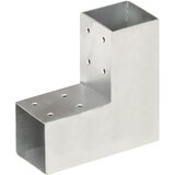  Spojnici za stupove u L-obliku 4 kom pocinčani metal 71 x 71 mm | shoptok.hr