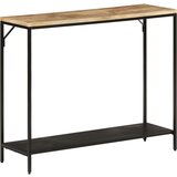 Maison Chic konzolna miza - miza ob steni 90x30x75 cm trden robusten mangov les in železo, (21786231) | Shoptok.si