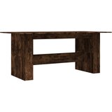  The Living Store Jedilna miza dimljeni hrast 180x90x76 cm inženirski les - Jedilna Miza, (21499533) | Shoptok.si