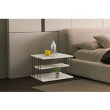 Hanah home lifon - black, marble blackmarble side table | ePonuda.com