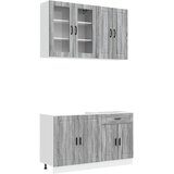  Kuhinjska jedinica PORTO 4 pcs Siva Sonoma Konstruirano drvo | shoptok.hr