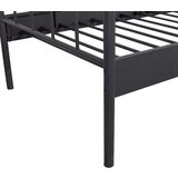 WOOOD Črna postelja z letvenim dnom 90x200 cm Moos – | Shoptok.si