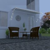 Tenda na uvlačenje s LED svjetlima 300 x 150 cm krem | shoptok.hr
