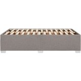 vidaXL Posteljni okvir taupe 120x190 cm tkanina | Shoptok.si