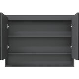  Kupaonski ormarić s ogledalom 80 x 15 x 60 cm MDF sivi | shoptok.hr