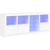 Maison Chic Komoda - Predalnik z LED diodami bela 164x37x67 cm, (21716952) | Shoptok.si