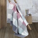  Ćebe acrylic plus 200x220 - 24106-B - pink/blue square Cene
