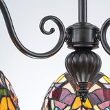  Quoizel QZ-LARISSA-3P-CH - Luster na lancu Tiffany LARISSA 3xE27/60W/230V | Eponuda.com