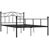 Maison Chic Posteljni okvir - Dvoposteljna postelja - Zakonska postelja črn kovinski 120x200 cm-J14171, (21775728) | Shoptok.si