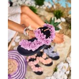 Resti Dark pink women's sandals with flowers Alferroy | Shoptok.si