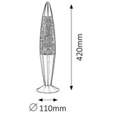 Rabalux glitter lava lampa E14 25W zelena | ePonuda.com