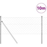  Stup za ogradu Srebrno 10 x 0,8 m (60 x 60 mm mreža) Čelik | shoptok.hr