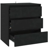 vidaXL Komoda crna 70 x 41 x 75 cm od iverice | shoptok.hr