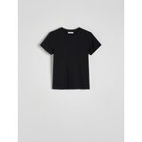 Reserved bombažna majica - črna | Shoptok.si