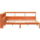 Knjižna postelja brez vzmetnice vošč. rjava 120x190 cm borovina, (21793005) | Shoptok.si