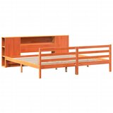 Krevet s regalom za knjige bez madraca 200x200 cm od borovine | shoptok.hr
