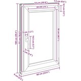 vidaXL Kletno okno "RISOR" 60x100 cm vrtljivo-nagibno DIN desno belo | Shoptok.si