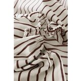 Jotex Kremno bela/temno rjava napenjalna rjuha iz organskega bombaža 90x200 cm Sima – Cene