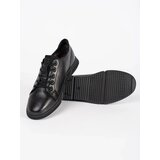 Shelvt Men's black shoes with fur padded | Shoptok.si