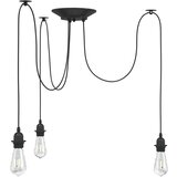 VISILICA s 3 grla E27 crni metal Cijene