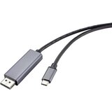 Renkforce DisplayPort AV priključni kabel [1x mu&scaron;ki konektor displayport - 1x mu&scaron;ki konektor USB-C&trade;] 1.00 m crna cijene