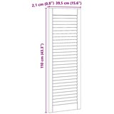  Ormarna vrata Prirodna 110 x 2,1 x 39,5 cm Čvrsto borovo drvo | shoptok.hr