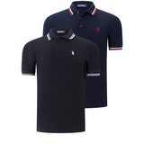 Dewberry DUO SET T8594 MEN'S T-SHIRT-BLACK-NAVY BLUE Cijene
