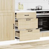 vidaXL Donji kuhinjski ormarić Lucca boja hrasta konstruirano drvo | shoptok.hr
