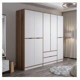 Hanah home Ormar Elina 232x208x52cm Bijelo-bež | Eponuda.ba