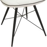 Hom`in stol, kovina, tekstil črna, bela | Shoptok.si