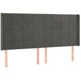  box spring s madracem LED tamnosivi 180x200 cm baršun | shoptok.hr