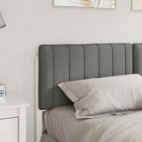  Tapecirani uzglavlje s uzglavljem Bijela i svijetlo siva 150 cm | shoptok.hr