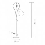 Vesta 578 podna lampa 1*E27 mesing | Eponuda.com