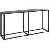 Maison Chic konzolna miza - miza ob steni črna 160x35x75,5 cm kaljeno steklo, (21786538) | Shoptok.si