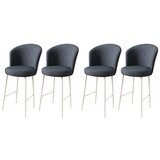 Hanah home Alte - Anthracite, White AnthraciteWhite Bar Stool Set (4 Pieces) | ePonuda.com