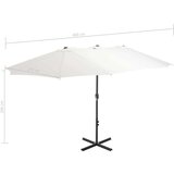 Vrtni suncobran s aluminijskom šipkom 460 x 270 cm boja pijeska | shoptok.hr