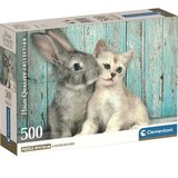 Clementoni Prijateljstvo mačke i zeca HQC 500-dijelni Compact puzzle - | shoptok.hr