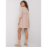 RUE PARIS Dress-RV-SK-7331.84-dark beige | shoptok.hr
