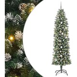  Umjetno vitko božićno drvce Zelena i bijela 240 cm | shoptok.hr
