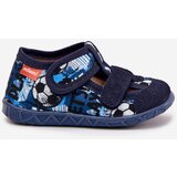 Boto Slippers Milami Children's With Velcro In Balls Navy Blue Reathiana | shoptok.hr
