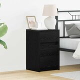 Noćni ormar Crni hrast 38 x 34 x 61 cm Konstruirano drvo | shoptok.hr