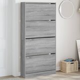 vidaXL Ormarić za cipele s 4 ladice siva boja hrasta 80x21x163 5 cm Cijene