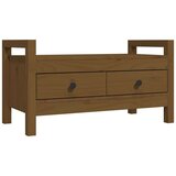  Klop za predsobo medeno rjava 80x40x43 cm trdna borovina, (20766928) | Shoptok.si