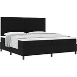  s opruga kutije s madracem Crna 200 x 200 cm tkanina | shoptok.hr