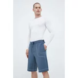 Calvin Klein Kratke hlače za vadbo siva barva