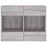  Zidni TV ormarić s LED svjetlima boja hrasta 78,5x30x60,5 cm Smeđa | Shoptok.si