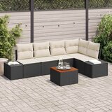  Sjedeća garnitura za vrt 6 kom. Crna poliratan Cijene