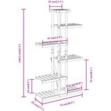  Stalak za cvijeće 75 x 25 x 140,5 cm od masivne jelovine | shoptok.hr
