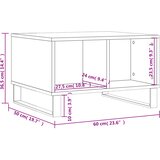  Stolić za kavu boja sivog hrasta 60x50x36,5cm konstruirano drvo | shoptok.hr