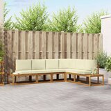  Set vanjskih sofa s jastukom 6 Komad Prirodna i krem | shoptok.hr
